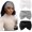 Ash, white, black, variant on 7-Inch Wide Headbands for Women - 3 Pack Soft Thick Turban Hair Bands, Bandana-Style Wraps for Workout Yoga Sleep, Fashion Accessories with 6 count Hair Ties-Blue, Red, Black