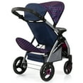 thumbnail image 2 of Bayer Design Twin Star Doll Stroller Blue & Hot Pink Unicorn Theme with Shoulder Bag, 2 of 6
