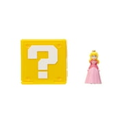Super Mario Bros Movie Mini Princess Peach Action Figure, with Question Block (1.25)