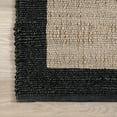 thumbnail image 6 of nuLOOM Bronwyn Farmhouse Bordered Jute Blend Area Rug, 6' x 9', Gray, 6 of 9