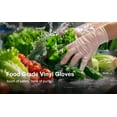 thumbnail image 6 of SWIFTLITE Disposable Vinyl Gloves, Food Safe, Latex-Free Powder-Free Clear Plastic Gloves for Cooking, House Clean, Food Prep (200, Small), 6 of 10