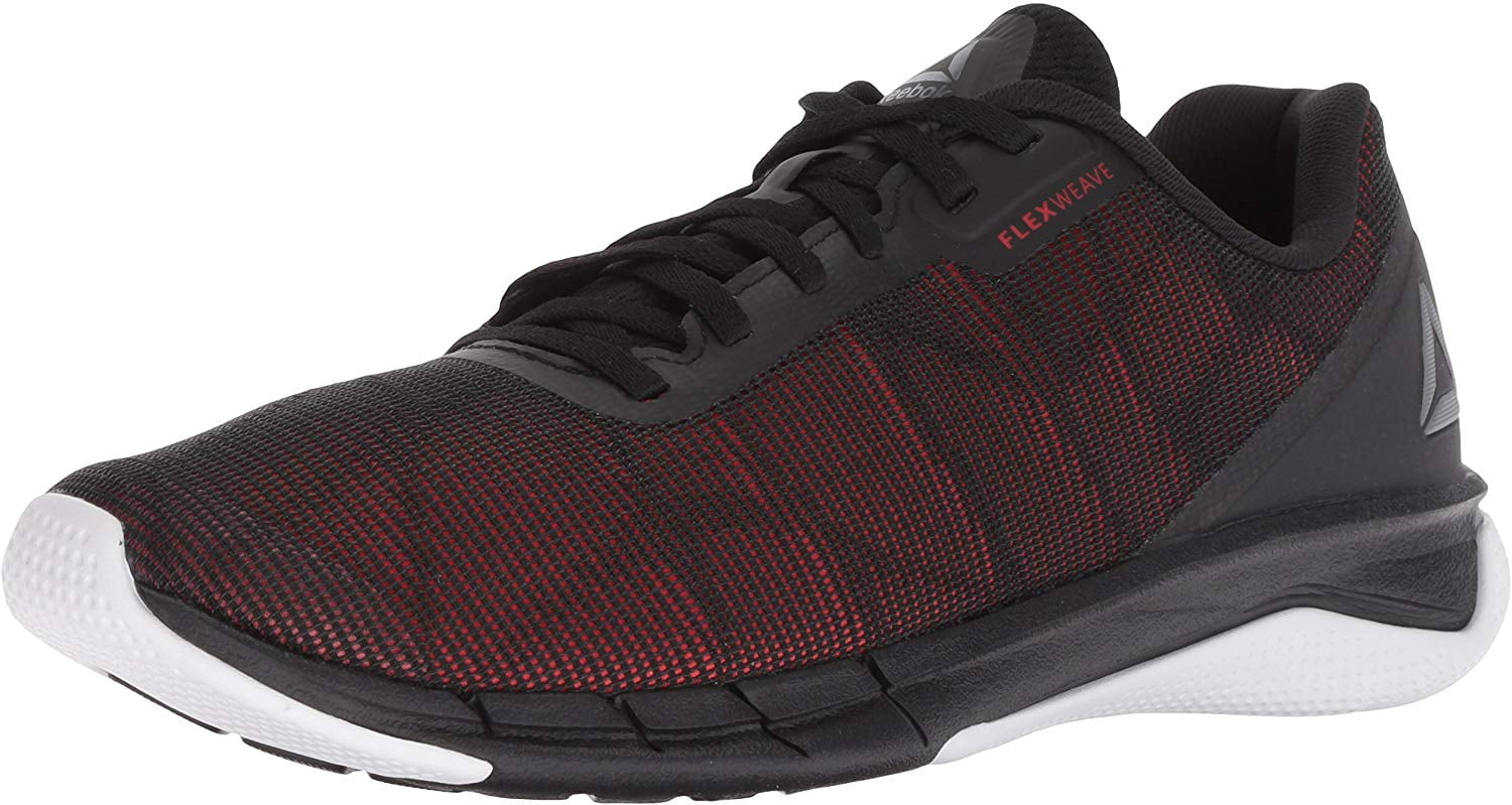 reebok running shoes black and red