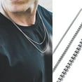 thumbnail image 5 of 1 TO 3MM THICK 14K White Gold BOX CHAIN NECKLACE FOR MEN JEWELRY LINK CHOKER WITHI 18 TO 24 INCH, 5 of 7