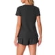 thumbnail image 3 of Conjunto de lounge de punto waffle para mujer INSPIRE CHIC de 2 piezas, traje deportivo con bolsillos, color negro L, 3 of 5