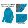 thumbnail image 5 of Little Donkey Andy Women's Waterproof Outdoor Ski Jacket Windproof Warm Coat with Detachable Hood Faience Heather L, 5 of 7
