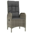 thumbnail image 5 of vidaXL 5 Piece Garden Dining Set with Cushions Black and Grey Poly Rattan, 5 of 5