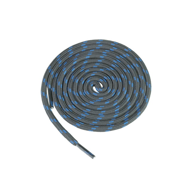 INSPIRE CHIC 1 Paire de Lacets Ronds pour Bottes de Travail Lacets Durables pour l'Extérieur Lacets de Chaussures de Randonnée Gris Foncé Bleu 140cm/55.11 Pieds