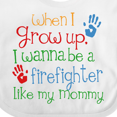thumbnail image 4 of Inktastic Firefighter Like Mommy Boys or Girls Baby Bib, 4 of 4