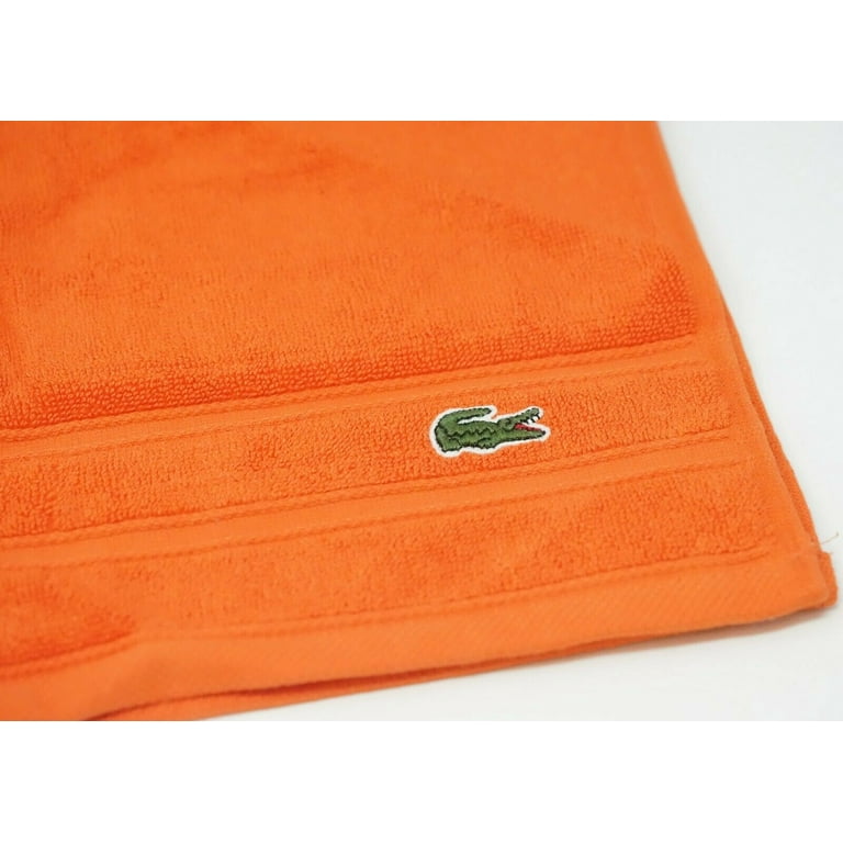 Lacoste Solid x 30" Cotton Hand Towel - Orangeade - Walmart.com