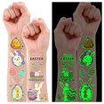 thumbnail image 2 of Tatuajes temporales luminosos de Pascua PARTYWIND 132 piezas 12 hojas Adorno, 2 of 2