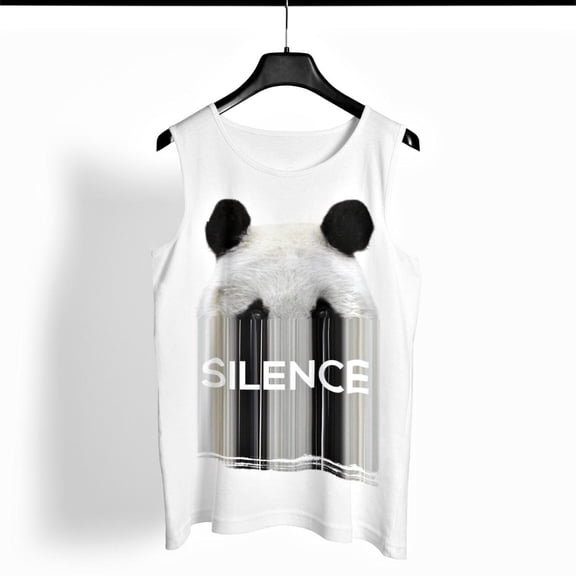 Censored Panda Graphic Tank Top