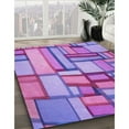thumbnail image 2 of Ahgly Company Indoor Square Patterned Dark Orchid Purple Area Rugs, 8' Square, 2 of 6