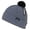 Grey/black, variant on Everest Pom Pom Beanies, Teal/White