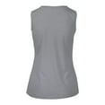 thumbnail image 3 of Women's Levelwear  Gray Anaheim Ducks Macy Banner Arch Tank Top, 3 of 3