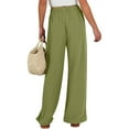 thumbnail image 5 of Wensltd Summer Women Cropped Pants Thin Straight Pants Work, 5 of 6