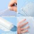 thumbnail image 2 of Carpeta con cremallera, carpeta transparente, sobres, cuaderno, papel A6, cuero sintético, oficina Púrpura, 2 of 9