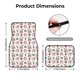 thumbnail image 5 of Fotbe Cute Christmas Hat Penguin A Juego de 4 Tapetes para Auto con Estampado – Alfombrillas de Goma Reforzada, Diseño Antideslizante, Protección para Todo el Año – Vehículos, Autos, Camionetas y SUVs, 5 of 7
