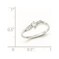 thumbnail image 3 of Sterling Silver Rhodium-Plated And Cz Ring (Size 6) Made In Thailand -Jewelry By Sweet Pea, 3 of 3