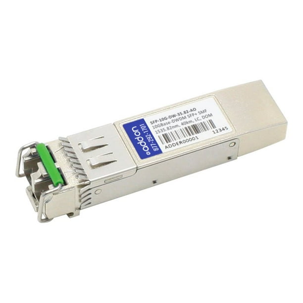 AddOn Compatible SFP+ Arista Emetteur-récepteur - module Émetteur-Récepteur SFP+ - 10 Gigaoctets - 10 Gbase-Dwdm - LC Monomode - jusqu'à 24,9 Milles - 1535,82 nm