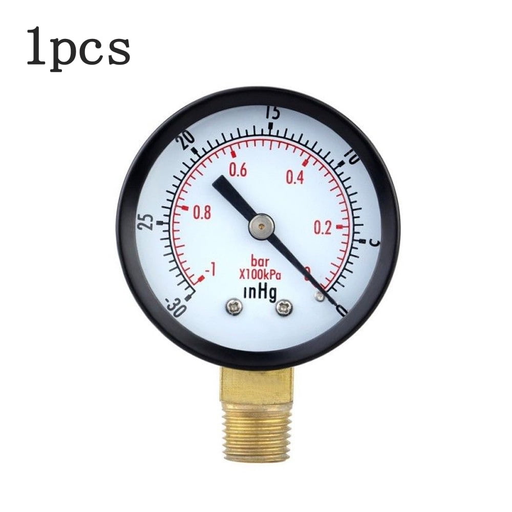 1/2/5PCS 0~-30inHg 0~-1bar 2"Dial Air Mini Vacuum Pressure Gauge Meter Manometer