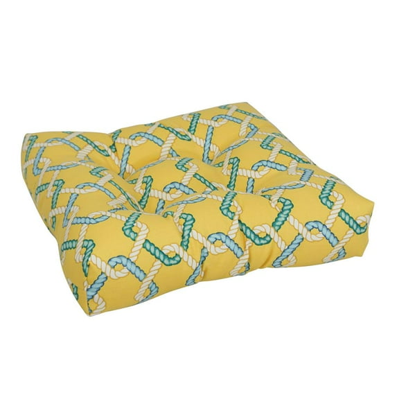 19-inch Squared Polyester Outdoor Tufted Dining Chair Cushion 94005-1CH-OD-105