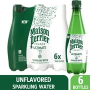 Maison Perrier Unflavored Sparkling Water, 101.4 fl oz, 6 Pack Plastic Water Bottles
