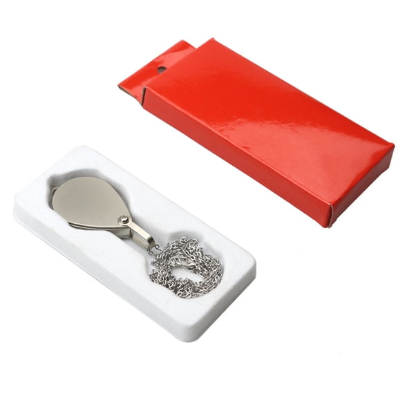 Retro Utility Lens Necklace 10X Magnifier Inspection Coin Glass Pendant Fashion Jewelry for Women Men