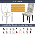 thumbnail image 4 of Chair Covers, Dining Room Chair Covers Stretch Chair Covers for Dining Room Set of 4,Dining Chair Covers for Kitchen,Hotel,Dining Room, Ceremony, 4 of 6