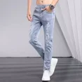 thumbnail image 2 of Pantalones Elásticos De Jean De Agujero De Moda Para Hombres, 2 of 6