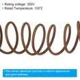 thumbnail image 3 of Uxcell Fabric Cloth Covered Round Wire, 9.84ft 18AWG 2 Core Vintage Woven Electrical Cord, Brown, 3 of 7