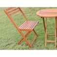 thumbnail image 2 of International Caravan Acacia Folding Bistro Set (Set of 3), stain, 2 of 3