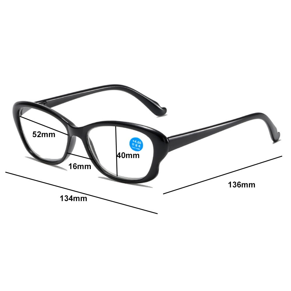5 Pairs of Women Anti-blue Light Reading Glasses 1.50 Brown Ultra-light Clear Spring Hinges Butterfly Frame Readers Eyeglasses Frame +1.50 Strength