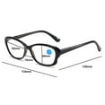 thumbnail image 3 of Women Anti-blue Light Reading Glasses Gray Ultra-light Clear Spring Hinges Butterfly Frame Readers Eyeglasses Frame, 3 of 8