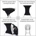 thumbnail image 6 of 2Pcs Cocktail Table Covers Stretch Spandex Cocktail Table Cover Cloth for Wedding, Banquet and Party, 80*110cm/0.3kg - golden, 6 of 6