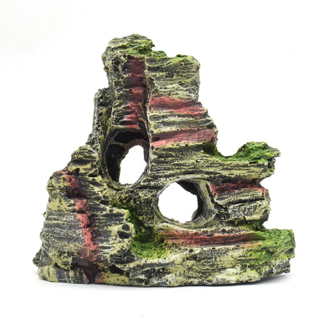Fish Tank Decoration,Fish Tank Decor Mountain View Decor Rockery Landscapes Rocks Hiding Cave Tree Aquarium Ornament Fish Tank Decoration Fish Tank Decorations,Fish Tank Stand