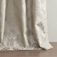 thumbnail image 6 of Knitted Jacquard Paisley Total Blackout Grommet Top Curtain Panel(Only 1 Pc Panel, 6 of 7