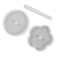thumbnail image 2 of 1 Conjunto de 3 PCS Moldes de montaña de silicona Moldes en forma de flor Costera de la taza de fabricación de moldes, 2 of 6