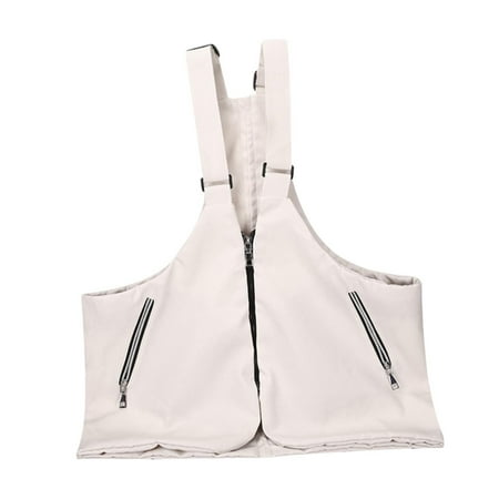 Segolike Shoulder Harness Bag Canvas Lightweight Wallet Pocket for Hiking Fishing Outdoor White