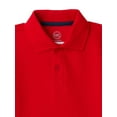 thumbnail image 3 of Wonder Nation Toddler Boys School Uniform Short Sleeve Pique Polo Shirt, 2-Pack, Sizes 2T - 5T, 3 of 3