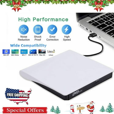 Slim External DVD/CD±RW Writer Drive Burner Reader Player Laptop RW ROM