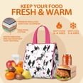 thumbnail image 5 of Pug and Love Heart Insulated Lunch Bag for Women & Adults,Large Portable Soft Cooler Lunch Bag,Thermal Food Storage Tote with Pearl Cotton,8.66L,8.75x5.75x9.5 Inch, 5 of 6