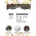 thumbnail image 4 of Christmas Mantel Scarf Fireplace Decorations for Living Room, Winter Silver Red Weeping Ball Pine Branches Fireplace Mantel Scarf Cover Runner for Halloween/Thanksgiving/Christmas Decor 90"x17", 4 of 6