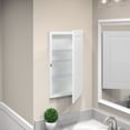 thumbnail image 5 of American Pride Recess-Mount Medicine Cabinet, 16 x 26 in., Rectangle Steel Body, Raised Panel, White, 5 of 6