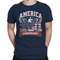 thumbnail image 2 of Smartprints America 250Th Anniversary Patriotic Eagle T-Shirt Navy, Cotton, S, 2 of 4