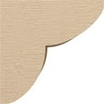 thumbnail image 3 of 8"W x 8"D x 8"H Wide Crestline Rough Cedar Woodgrain TimberThane Corbel, Primed Tan, 3 of 6