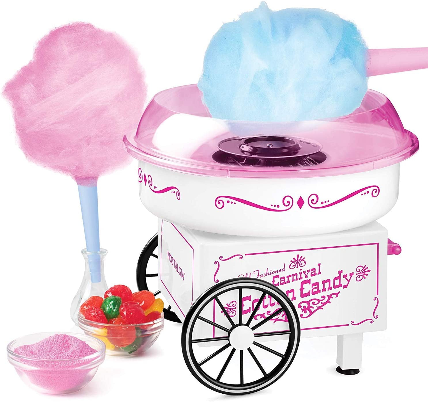 Cotton Candy Machine Retro Cotton Candy Machine for Kids with 2