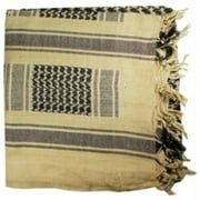 ProForce 61035 44" x 44" Sand and Black Cotton Proforce Shemagh Scarf