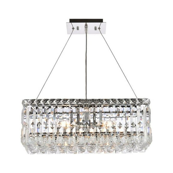 2034 Maxime Collection Hanging Fixture L20in W10in H7.5in Lt:4 Chrome Finish (Royal Cut Crystals)