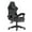 Black, variant on Bigzzia Massage Gaming Chair with Footrest, Gamer Chair for Adults,Lumbar Pillow and Headrest Adjustable, White