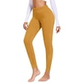 thumbnail image 2 of Endives Women's Winter Fleece Line Pants Thermal High Elastic Yoga Leggings Elastic Waist Yoga Legging, 2 of 5
